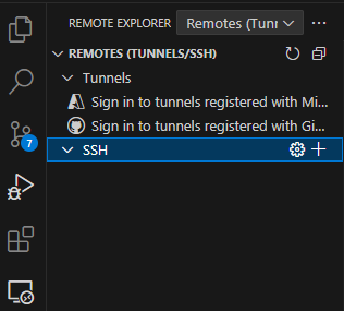 Click on Remote Development VS Code Extension